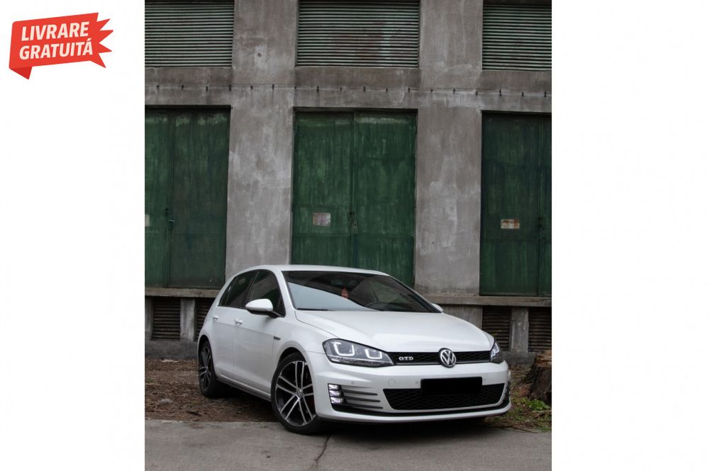Ansamblu Faruri 3D Semnal Dinamic LED cu Grila VW Golf 7 VII (2012-201