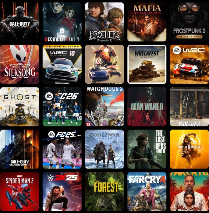 1000 + игр на PS4/PS5, 100% гарантия