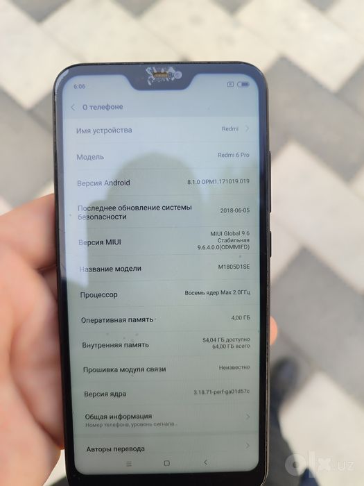 Redmi 6 pro yaxshi holatda