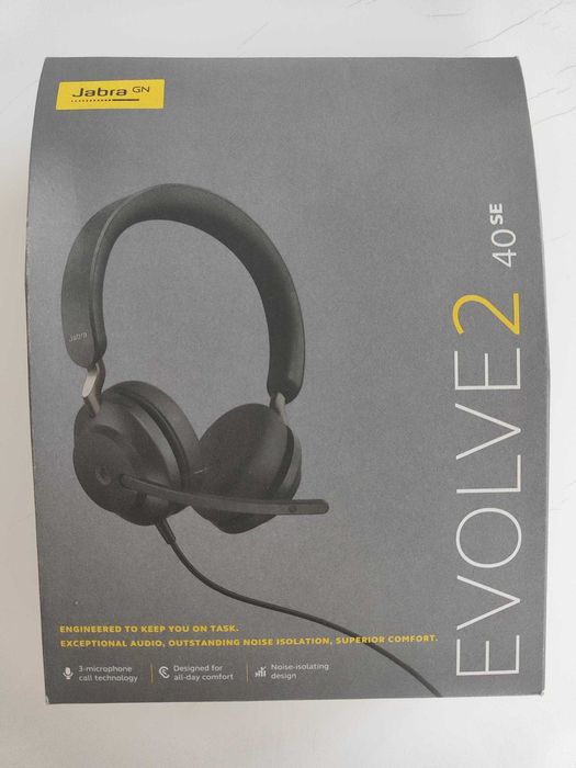 Професионални слушалки Jabra GN Evolve2 40SE