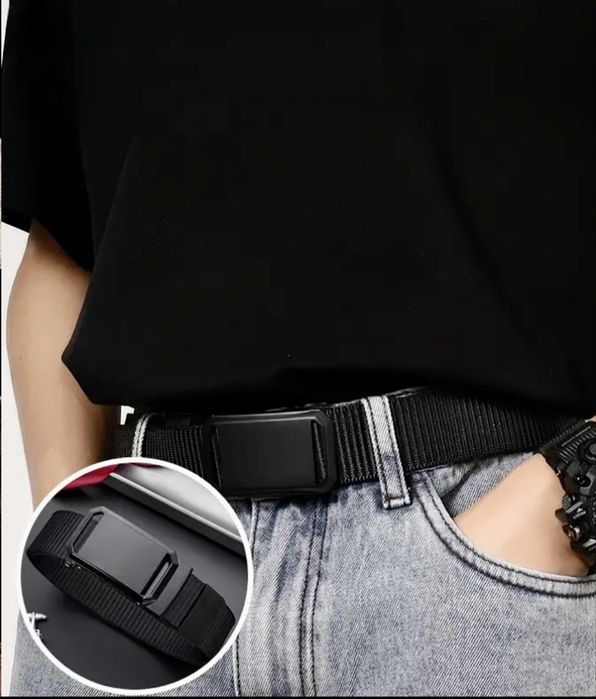 Тактически плетен колан,универсален с автоматична катарама -9%Промоция