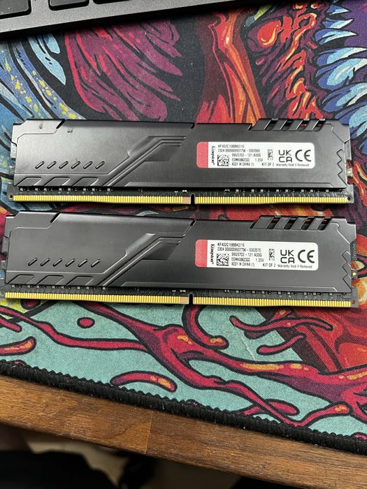 16Gb RAM Kingston Fury 2 x 8 GB 3200Mhz