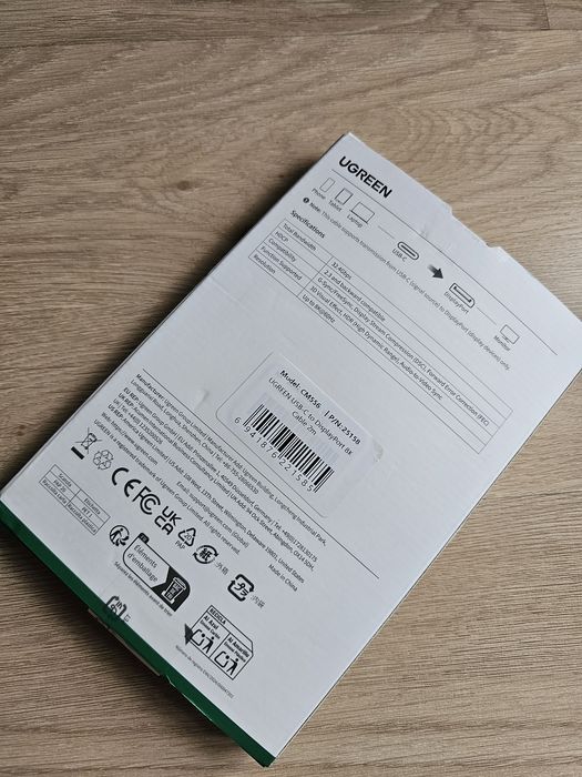 Cablu UGREEN CM556 Nou , USB C to Display Port 8K revolutie