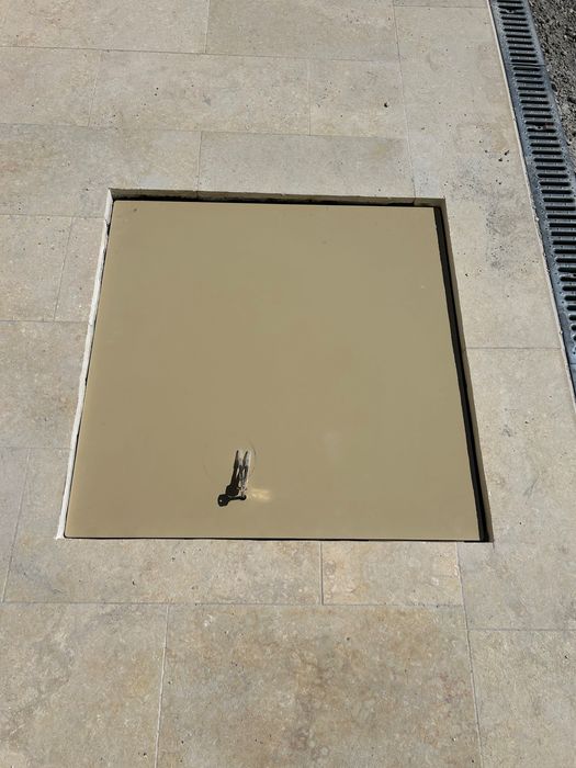 Метален капак за вграждане /капак за плочки, капаци за басейни