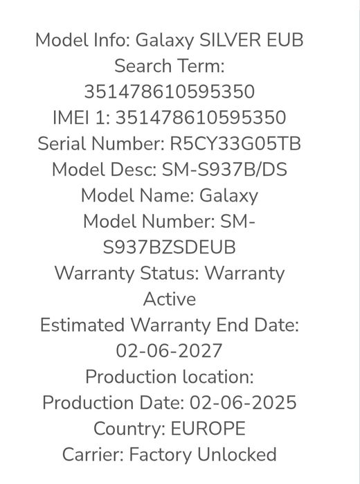 Гаранция!Galaxy S25 Edge
