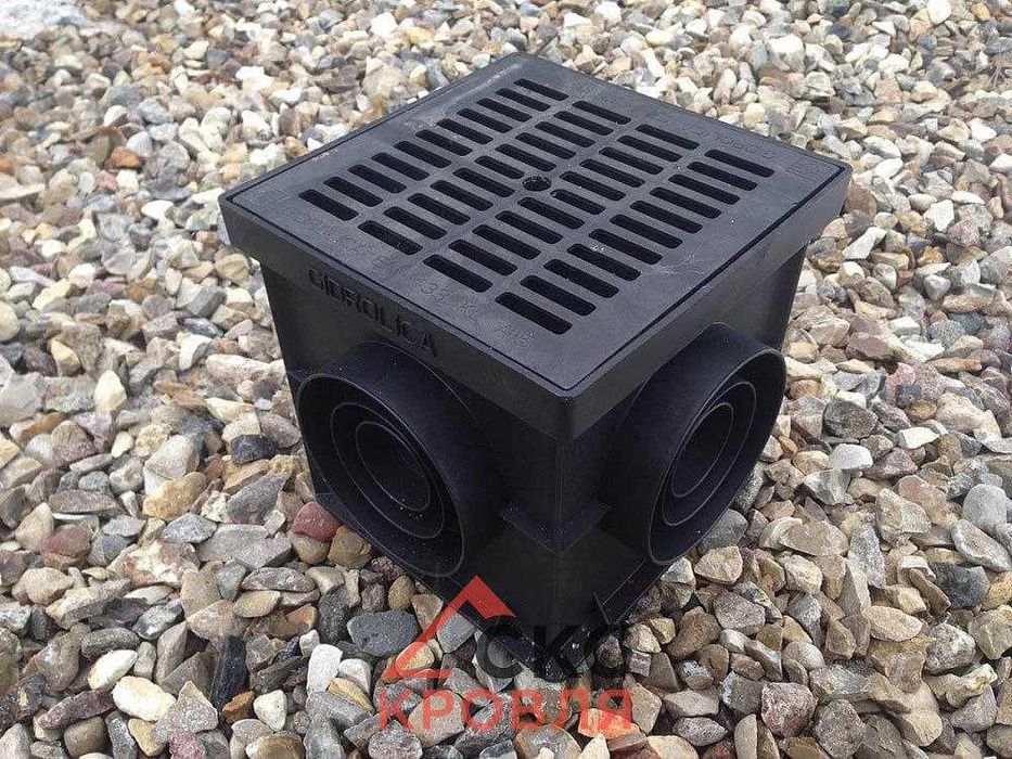 Комплект дождеприёмника Gidrolica Point 20x20, новый