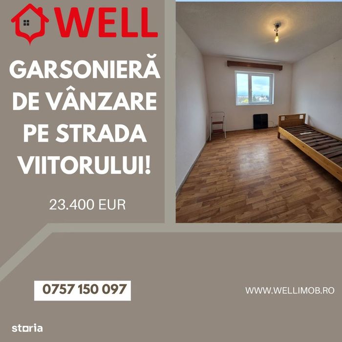 Garsonieră de vânzare în Sfântu Gheorghe, pe strada Viitorului!