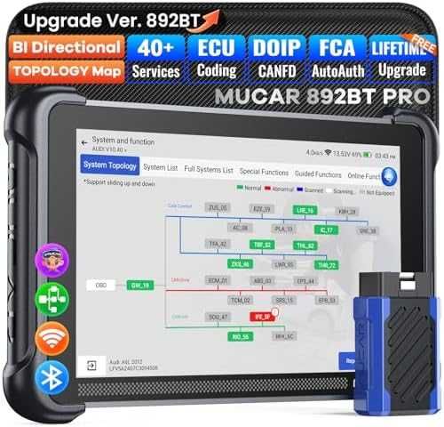 MUCAR 892BT pro AI OBD2 диагностика пълна система CAN FD DOIP сервиз