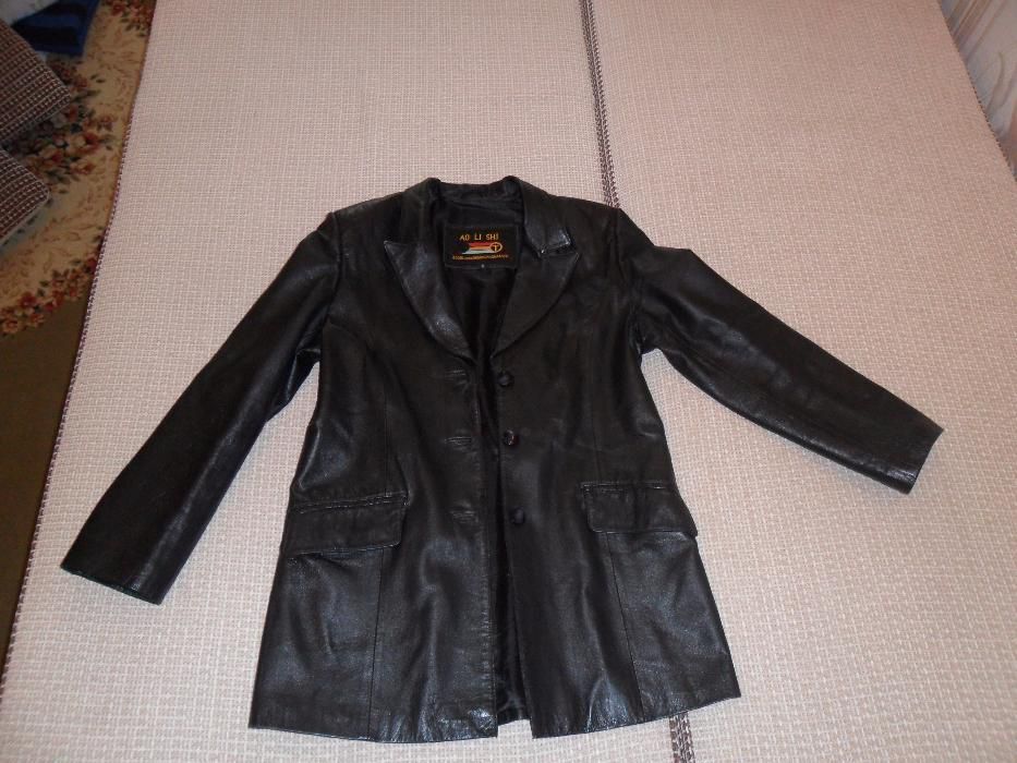 Куртка кожанная б/у