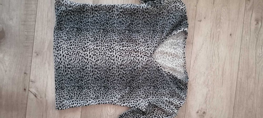 Леопардовая кофточка с длинным рукавом