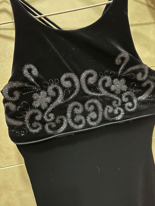 Бархатное вечернее платье