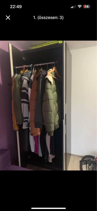 Dulap  230x82x62 din două corpuri