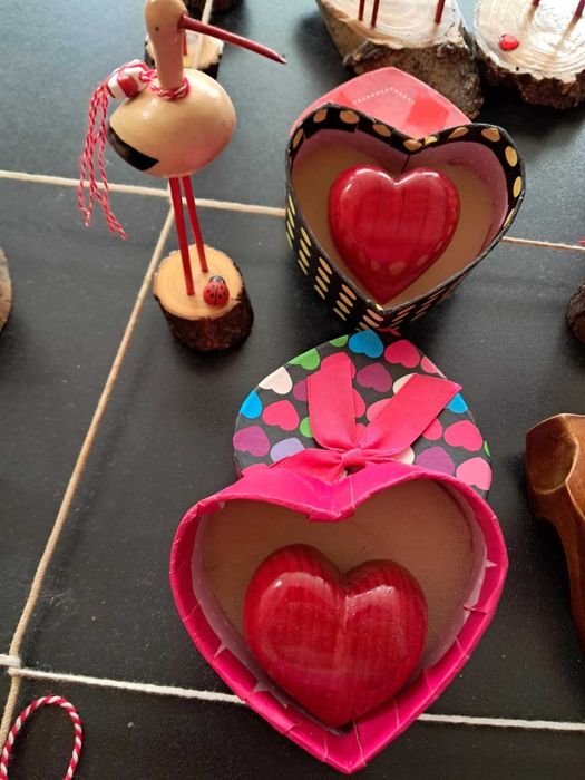 Подарък за Св.Валентин, жаби, щъркели(ръчна изработка)