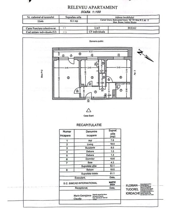 Vand apartament cu doua camere - Unirii Sud