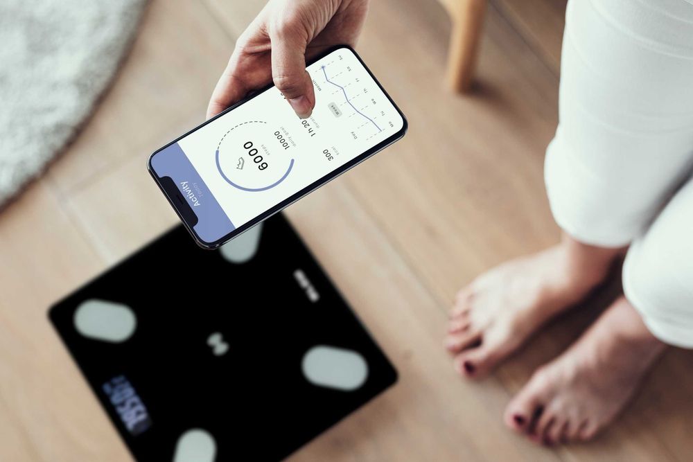 Смарт Кантар с Bluetooth приложение за телефон, Телесен Анализ