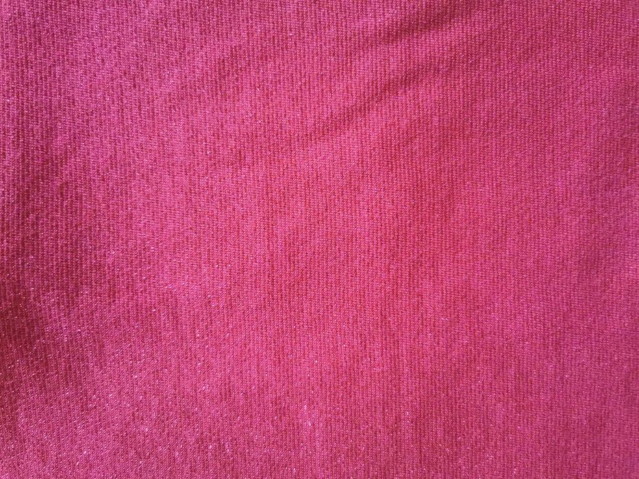 Суитшърт H&M Sparkle Ruffle Tunic в метално червено