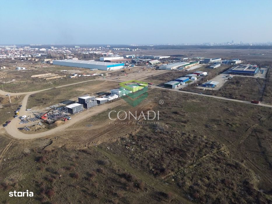 Teren de vanzare cu autorizatie pentru 2 hale - Otopeni - 10.000 mp