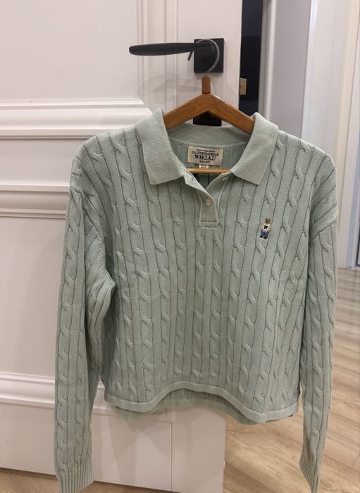 Женский укороченный джемпер-поло