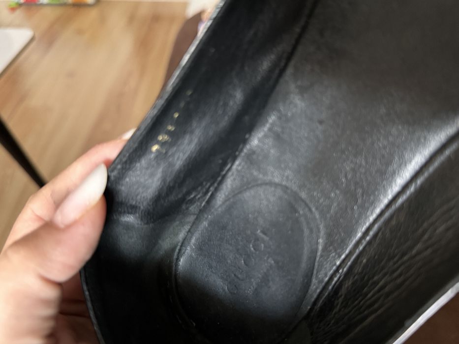 Balerini de piele lacuita Gucci