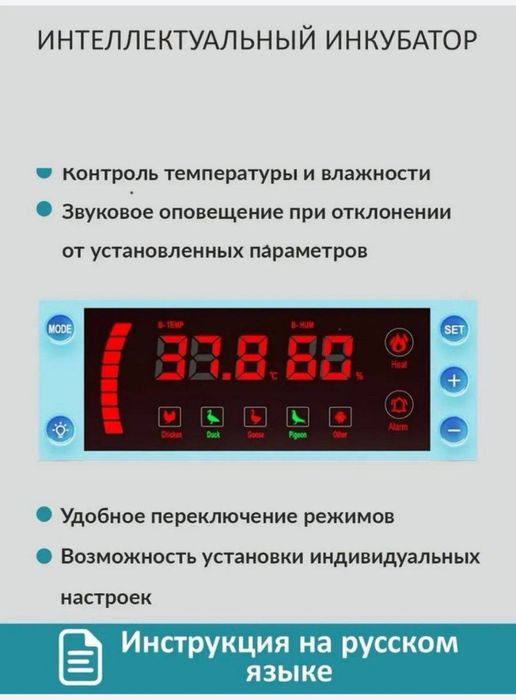 Inkubator keldi nalichida bor