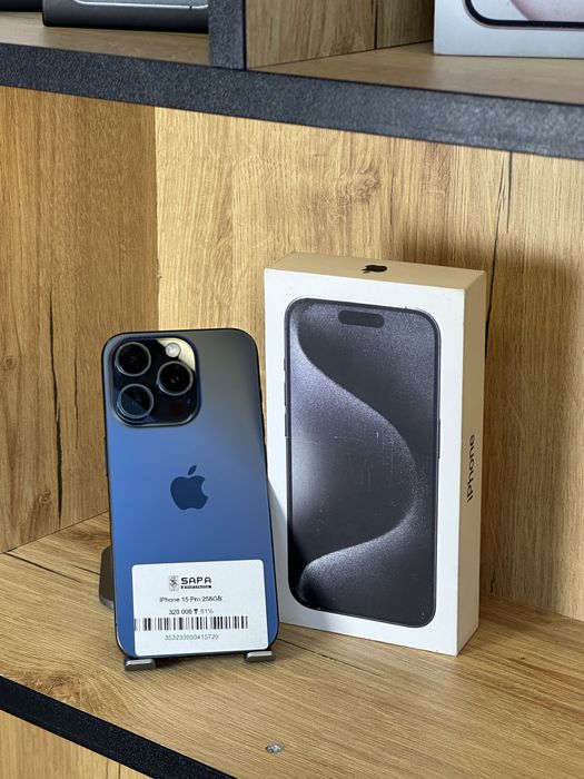 айфон 15 про синий илеал