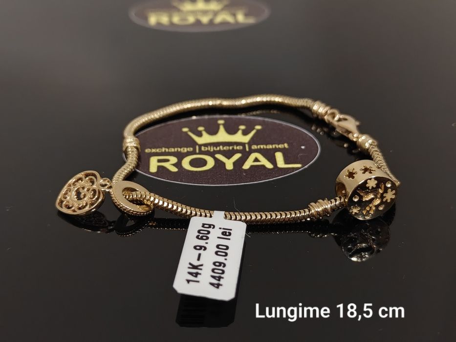 Bijuteria Royal: Brățară aur 14k /9.60 gr