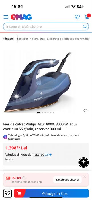 Fier de calcat Philips