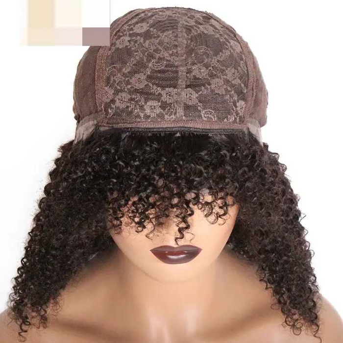 Къса афро къдрава естествена перука