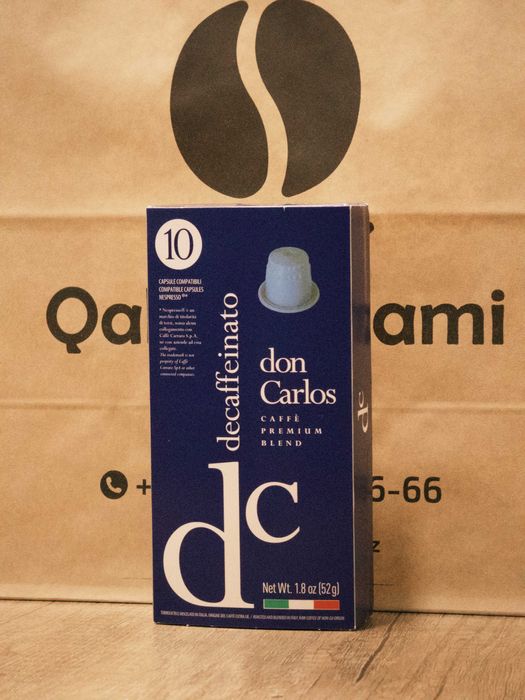 Кофе в капсулах "Don Carlos" для Nespresso. Kofe kapsula "Don Carlos".