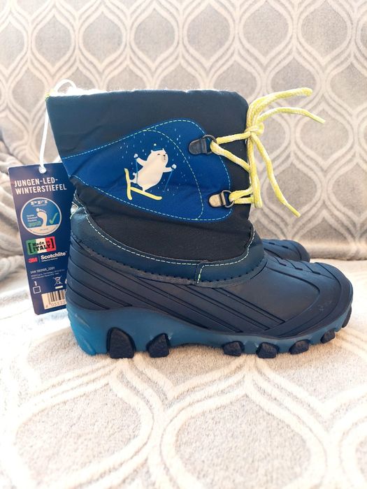 Cizme zăpadă LED copii