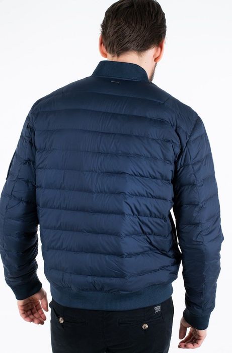 НОВО тъмно синьо пухено яке бомбър POLO RALPH LAUREN размер L от САЩ