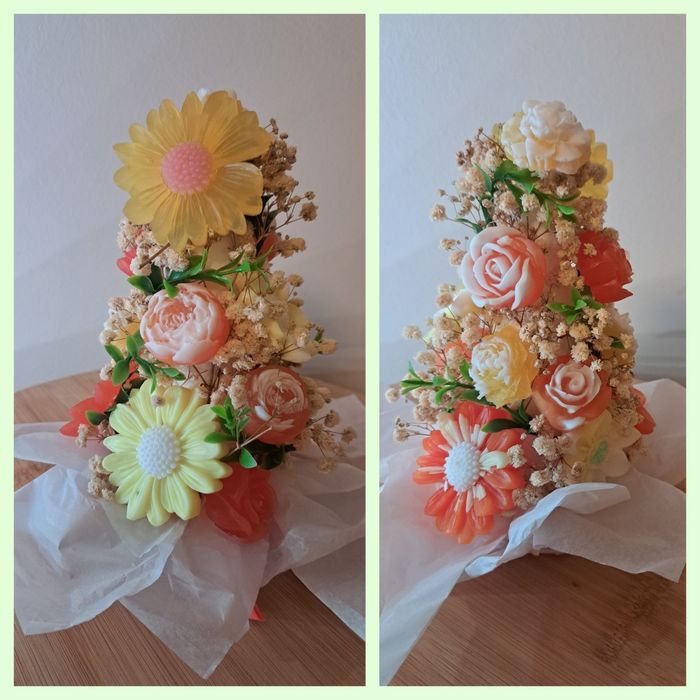 Ръчно изработени сапунени букети