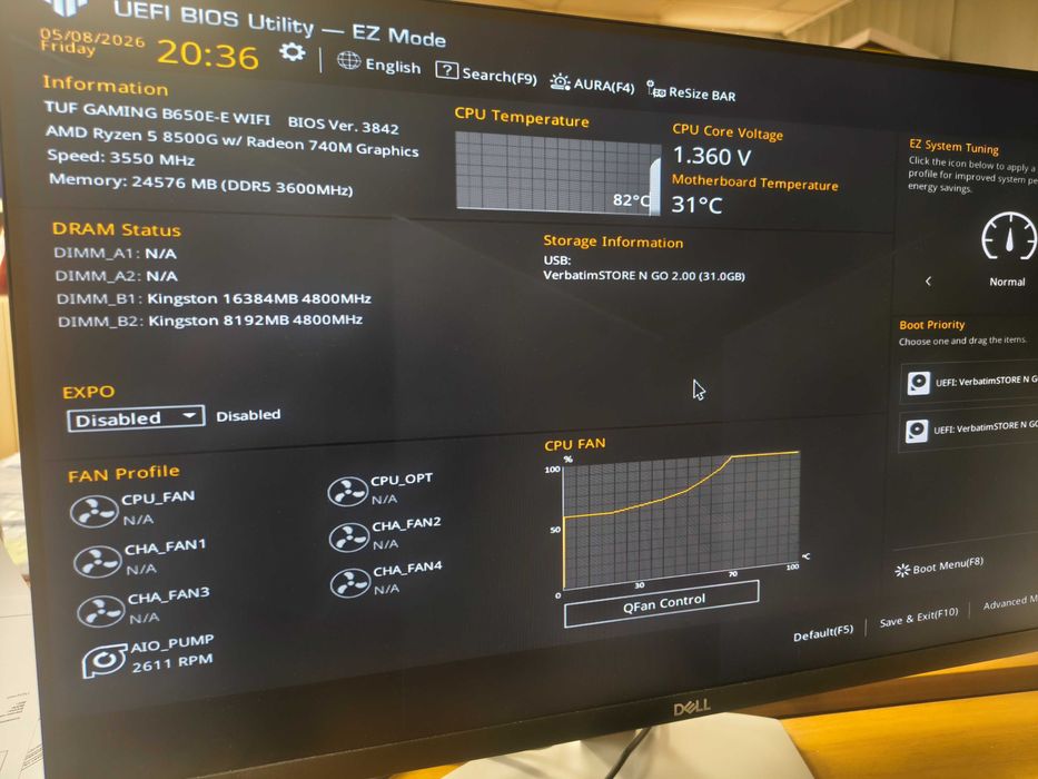 Дъно ASUS TUF Gaming B650E‑E WiFi