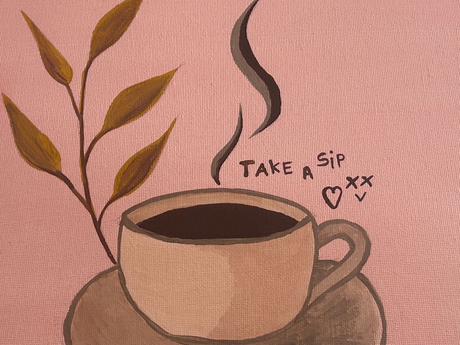 Coffee lover painting
