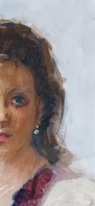 Tablou in ule pe panza portret de femeie” Ninette”