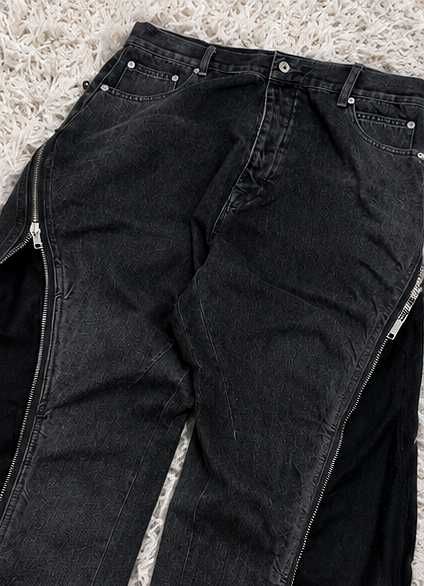 Rick Owens Bolan Banana Cut Jeans Negri