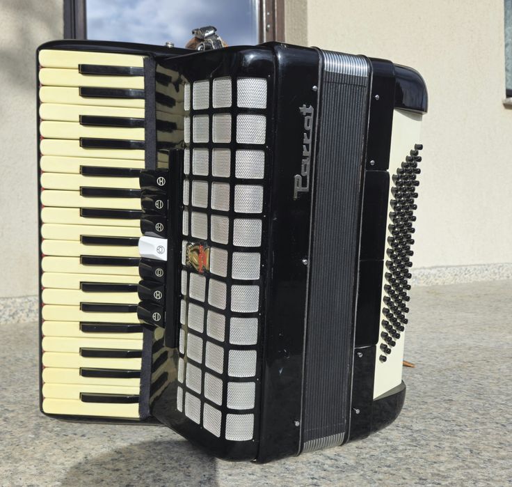 Acordeon  Parrot   cu  96 de basi. negru