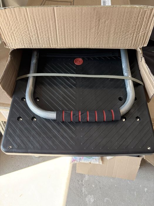 Cărucior platformă pliabil cărucior 150kg capacitate 83×70×46cm, Negru.