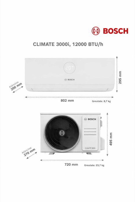 Климатик bosch climate 3000i 35 Е