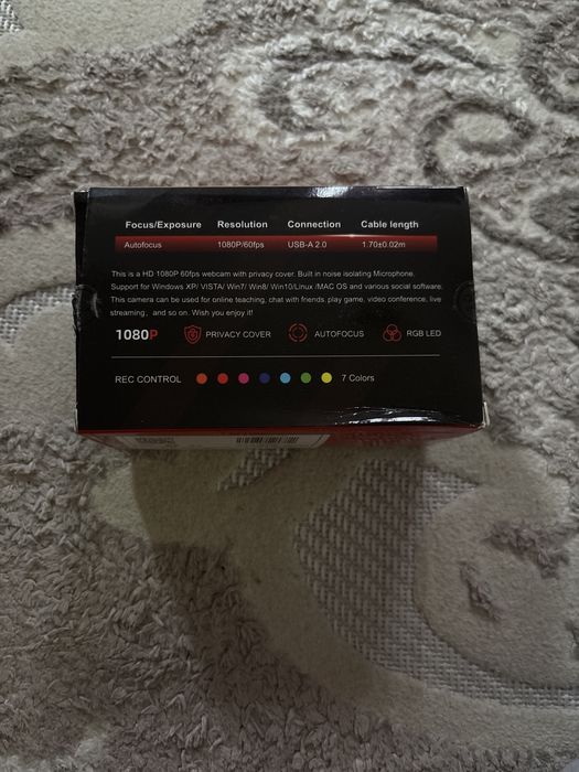 Camera web cu microfon 1080/60fps