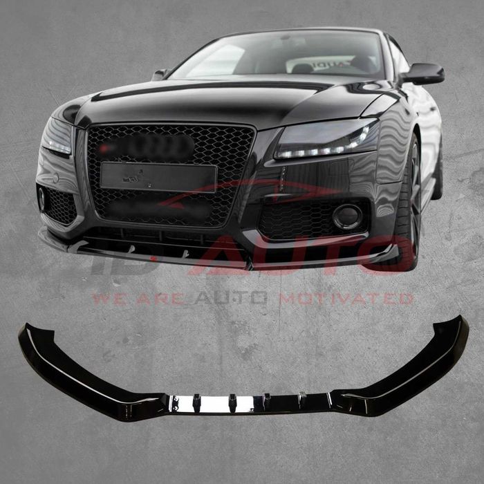Преден лип спойлер Audi A5 Sportback 8T8 (2009–2016) – черен, ауди а5