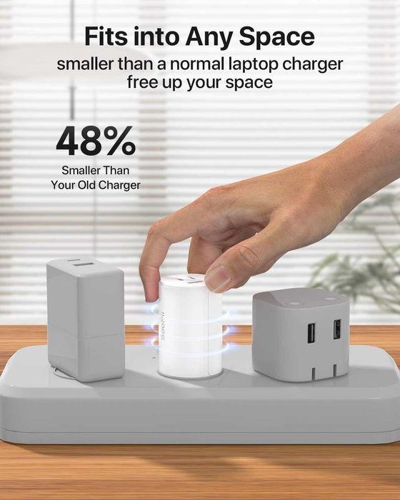 Бързо мощно зарядно 65 W SooPii USB C, за Apple и др