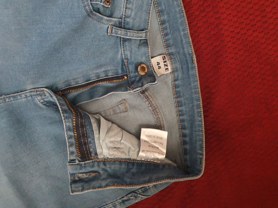 Дънкови ластични бермуди