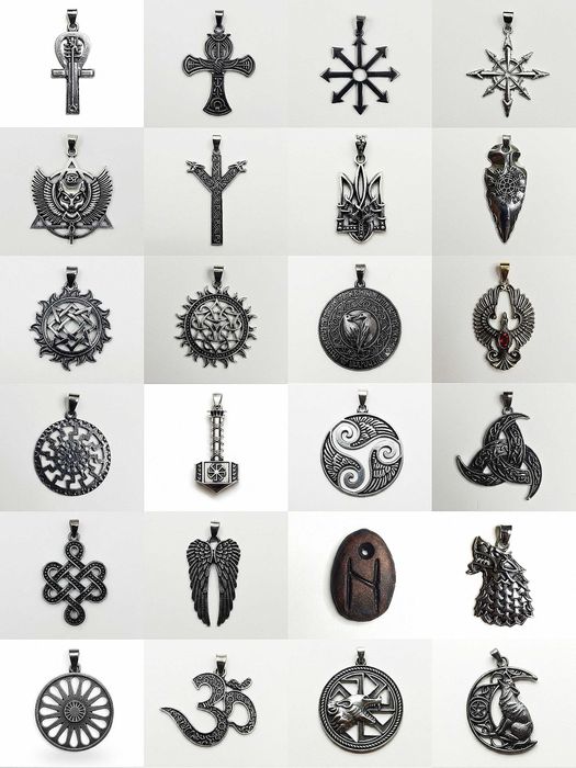 Кулон-Подвеска. Амулет, Медальон, Талисман, Оберег с Гайтаном.