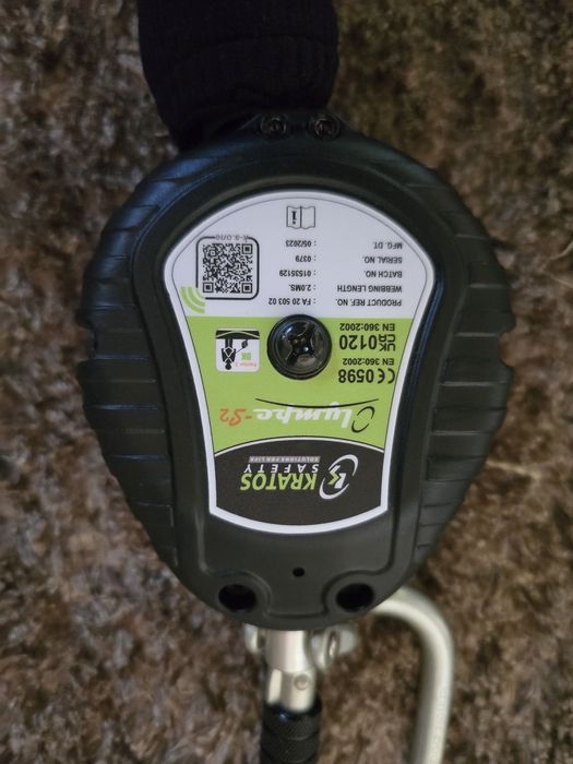 Kit protecție lucru la înălțime Kratos Safety – ham + opritor cădere – NOI
