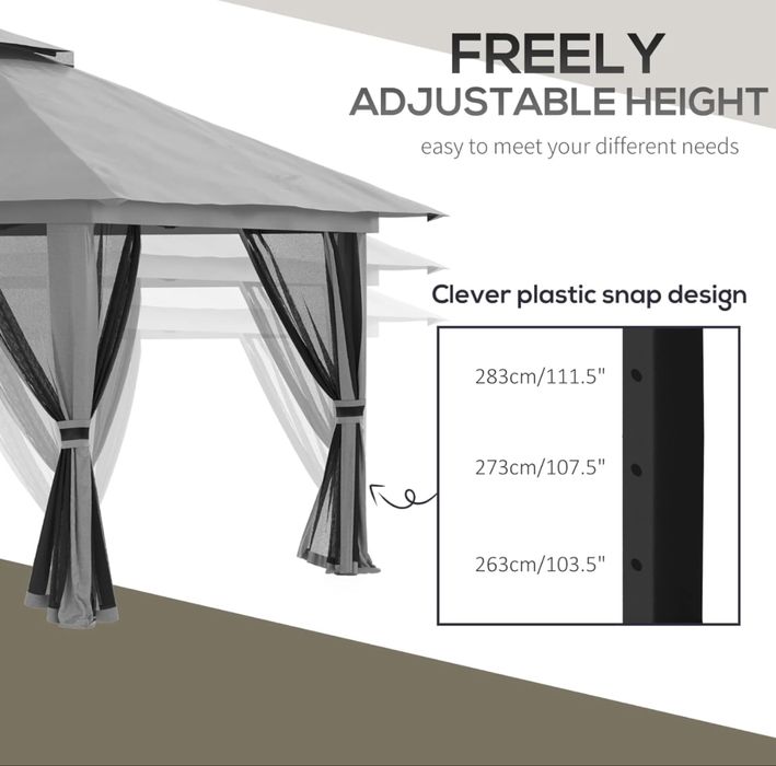 Сгъваема шатра Outsunny