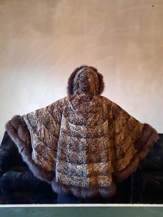 Манто из стриженной норки 50-52