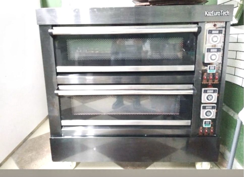 Өте тиімді! Электр пеш 380В, 2 қабатты (8 противень)