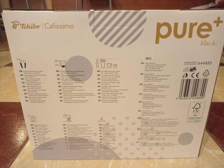 Expresor cafea capsule tchibo pure nou