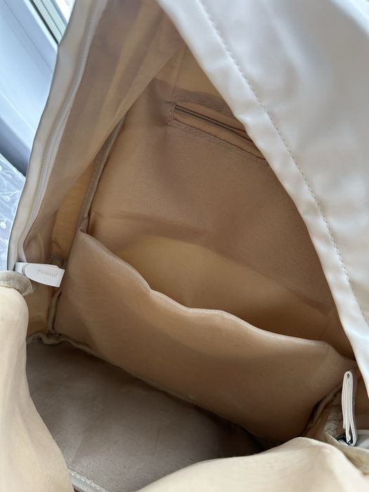 Белый рюкзак, кожзам